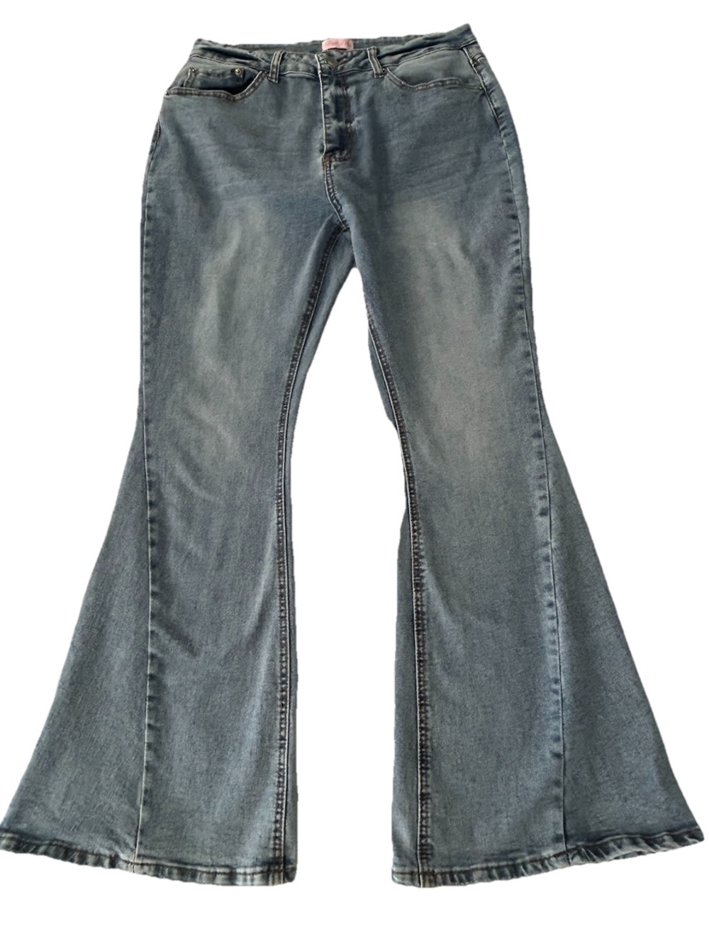 Pink Lily Women’s Size 30 Light Blue Flared High Rise Jeans